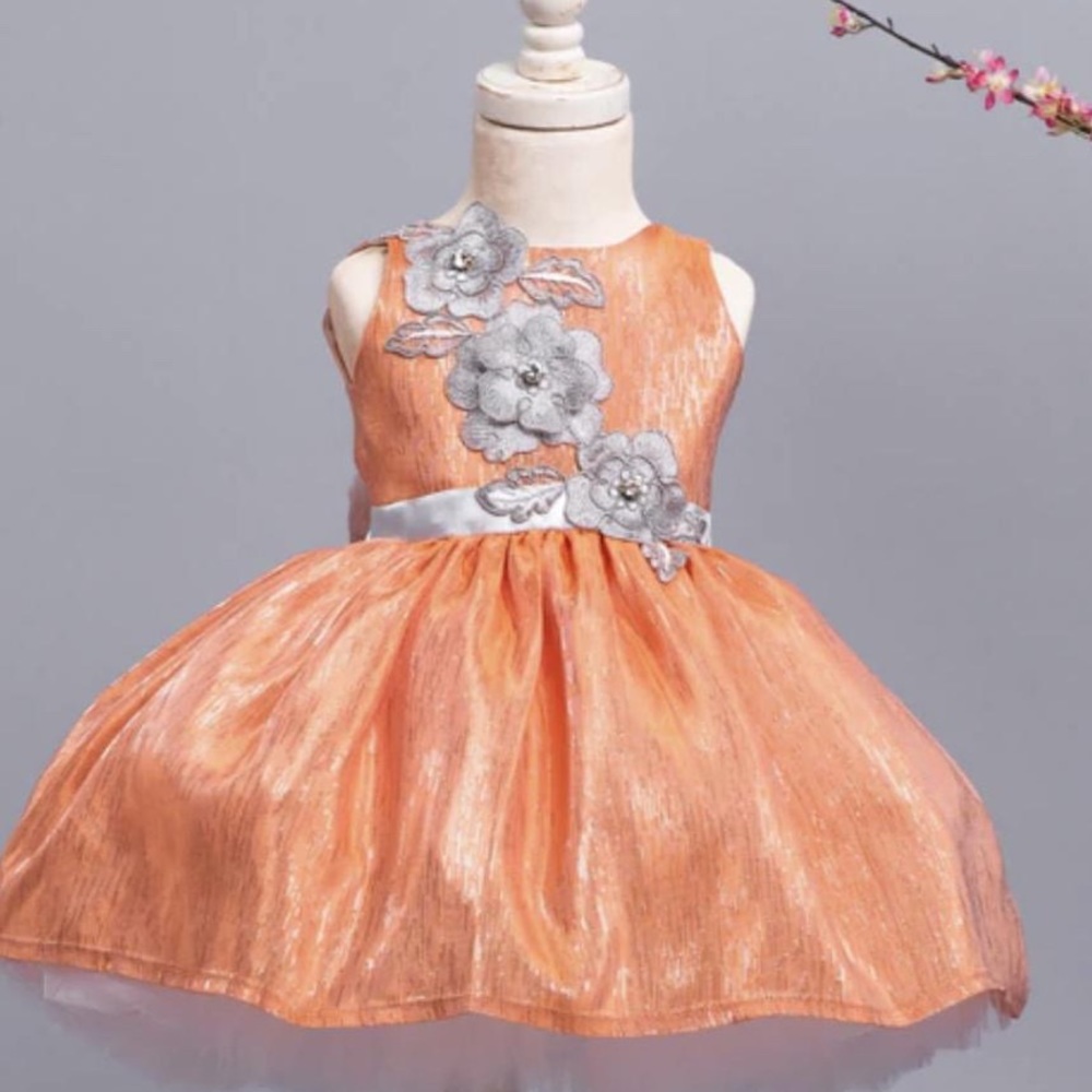 ITTY BITTY TOES - BETTY DRESS - Orange